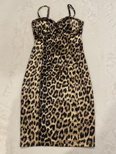 Women’s Shein Leopard Print Cocktail Dress w/ Spaghetti Straps - Size XS
