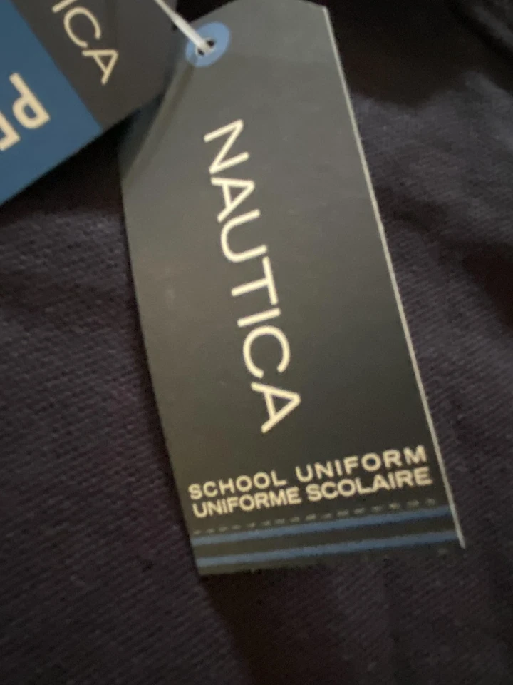 Camisa Polo Nautica Niños Mediana 10/12 Rendimiento Elastizada Manga Corta Uniforme Foto 3 de 4