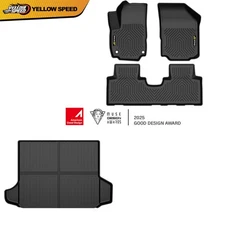 All Weather 3D TPE Rubber Floor Mats+Cargo Liner Fit For Chevy Equinox 2018-2024