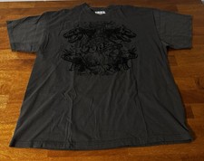 T-Rex Dinosaur T-Shirt Charcoal Gray Men s Size 2XL Triceratops Dinosaurs