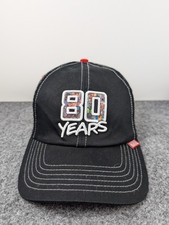 Marvel Disney Hat Cap Strap Back 80 Years Anniversary Comic Black Red Adult