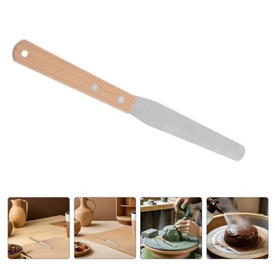 2 PCS Ton-Reparaturmesser Aus Holz Tonwerkzeuge Art Palette Knives
