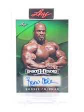 RONNIE COLEMAN 2026 LEAF SPORTS HEROES GREEN AUTOGRAPH AUTO #BA-RC1 /7 Q3474