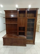 Parete attrezzata in legno massiccio,arte povera