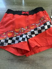 Lightning McQueen Cars Swim Trunks Boys Size 5-6 UPF 50 NWT