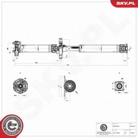 Esen SKV Antriebswelle 76SKV047 FüR BMW 3Er E46 Touring Compact 323 325 328