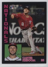 2019 Topps Update 1984 Topps Baseball Black 61/299 Carter Kieboom #84-14 4d3