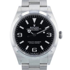 Rolex Explorer 124270 36 mm Black Arabic Dial Stainless Steel 2024 Box & Papers