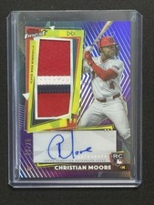 Topps 2026 Finest Baseball Christian Moore Angels RC 47/75 Auto Relic RPA-CM