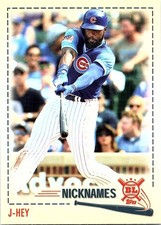 Jason Heyward 2019 Topps Big League Players' Weekend Nicknames #PW-29 Cubs