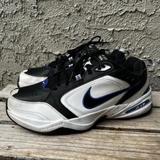 Nike Shoes Men Size 13 W Air Monarch IV 415445-002 White Black Blue Casual
