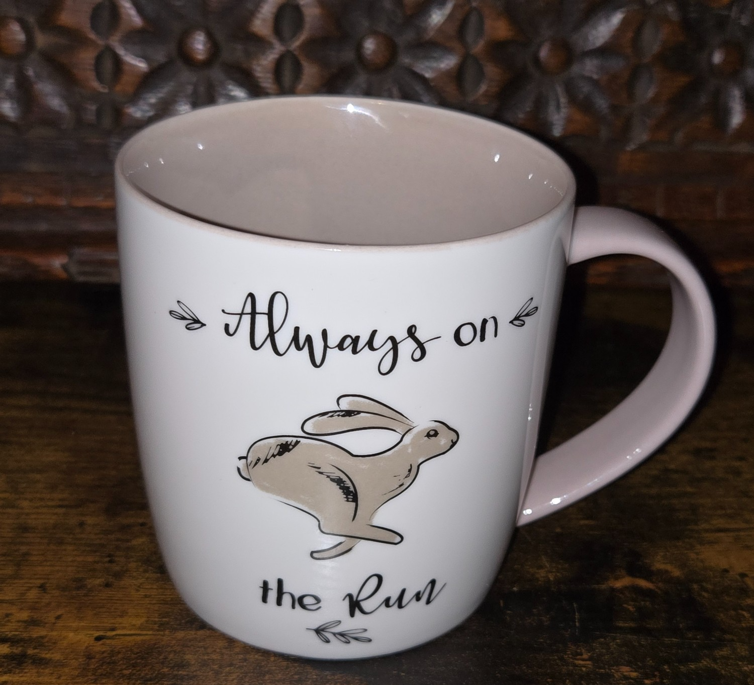 Cooksmart Country Animals Barrel Mug - Always On The Run Hare - Coffee Homeware
