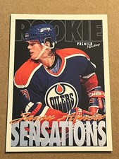 1994-95 TOPPS PREMIER HOCKEY - ROOKIE SENSATIONS - JASON ARNOTT OILERS #193