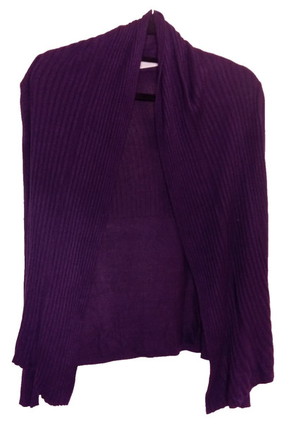 Giordano Cardigan Long Sleeve Purple Size XS