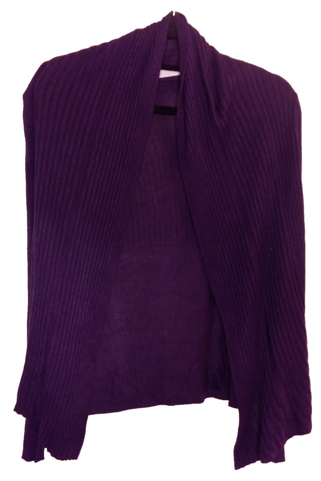 Giordano Cardigan Long Sleeve Purple Size XS
