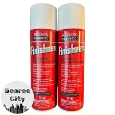 2x Revlon REALISTIC Finisheen OIL SHEEN & CONDITIONING Spray 13 oz | 18.4 fl oz