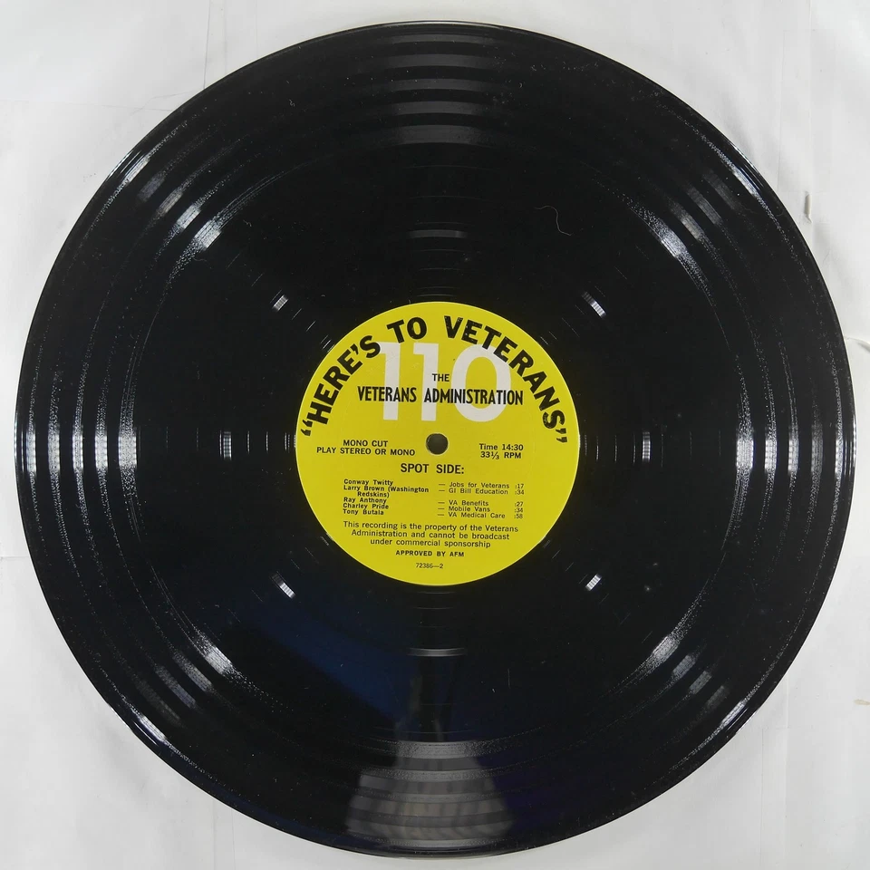 MERLE HAGGARD Here’S To Veterans – Program No. 1425 ADMINISTRATION 72386 VG+ LP - Image 4 of 4