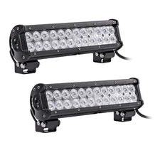 2pc LAMPHUS CRUIZER 12" 72W Flood Off Road LED Light Bar Trucks Cars Driving