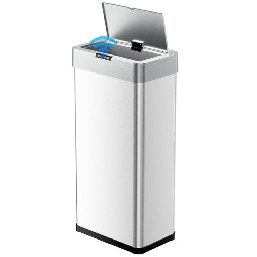 50L/13.2 Gallon Automatic Trash Can with Lid Touchless Motion Sensor Garbage Can - Picture 3 of 25