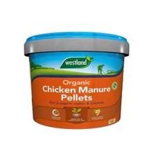 Westland Organic Chicken Manure Pellets 8kg Tub Natural Fertiliser Lush Gardens