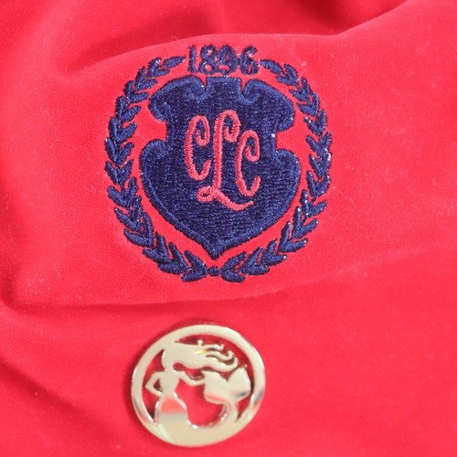 Spartina 449 Red Bucket Bag Wallet Tote Linen Leather CLC Congress Lake Club - Picture 5 of 11