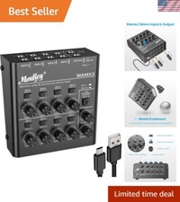 Mixer audio USB 8 canali - Mixer compatto e basso rumore per chitarre e tastiere