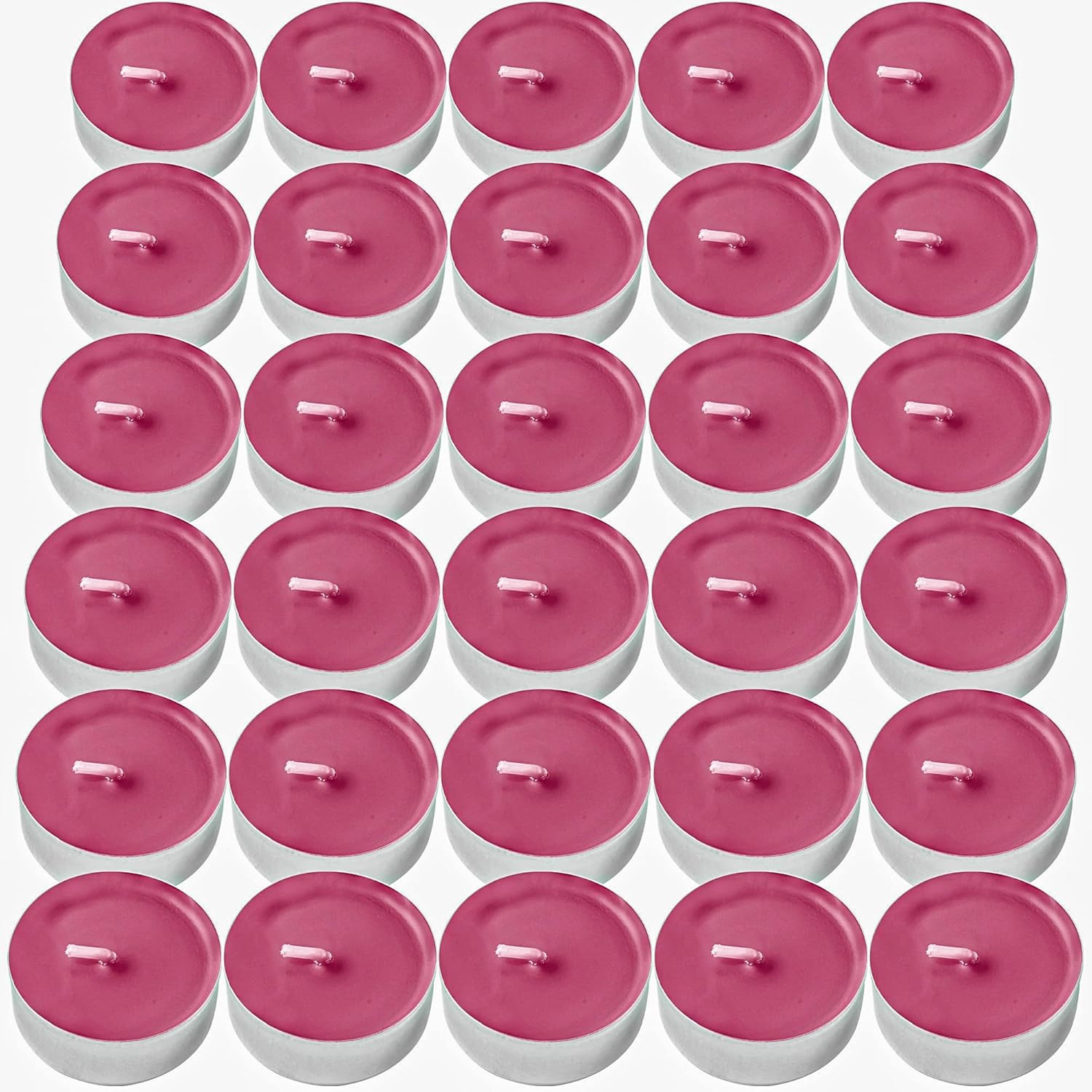 Decorrack 30 Tealight Candles, Black Cherry Scented, Pleasant Fragrance Candle, 