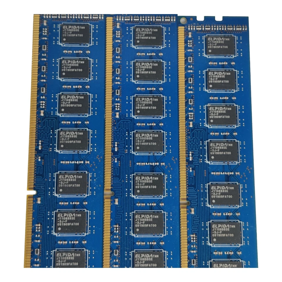 3pcs Elpida 2GB 2Rx8 PC3-10600U DDR3 1333Mhz 240pin DIMM RAM Desktop Memory - Image 4 of 4