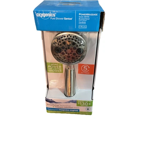 Shwrhd OXYGN 5-Spray Handheld Showerhead by Oxygenics Model 88446