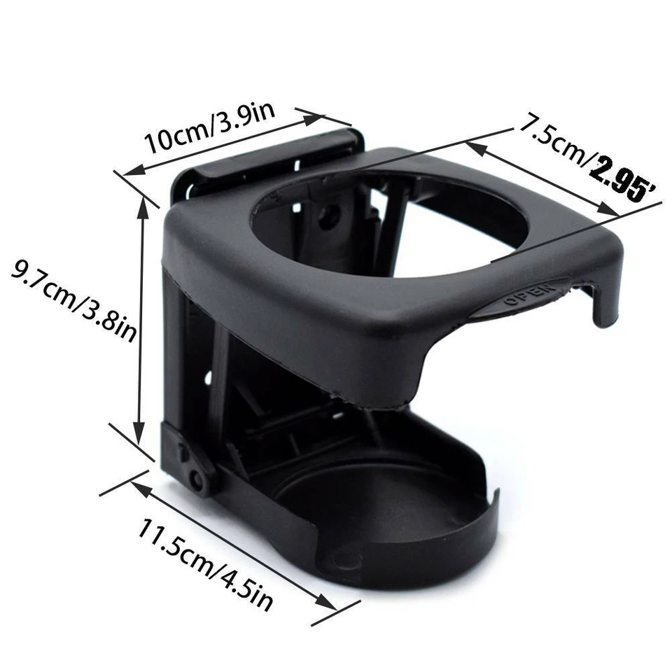 Soporte universal para botella de vaso de bebida automático para automóvil vehículo almohadilla plegable para bebidas Foto 2 de 4