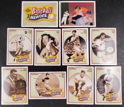 BASEBALL HEROES トレーディングカードセット 1992-93 Upper Deck Baseball Heroes Ted Williams Set 28-36 w