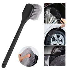 50cm Heavy Duty Wheel Tire Fender Brush Long Handle, Soft Bristles, Car Cleaner