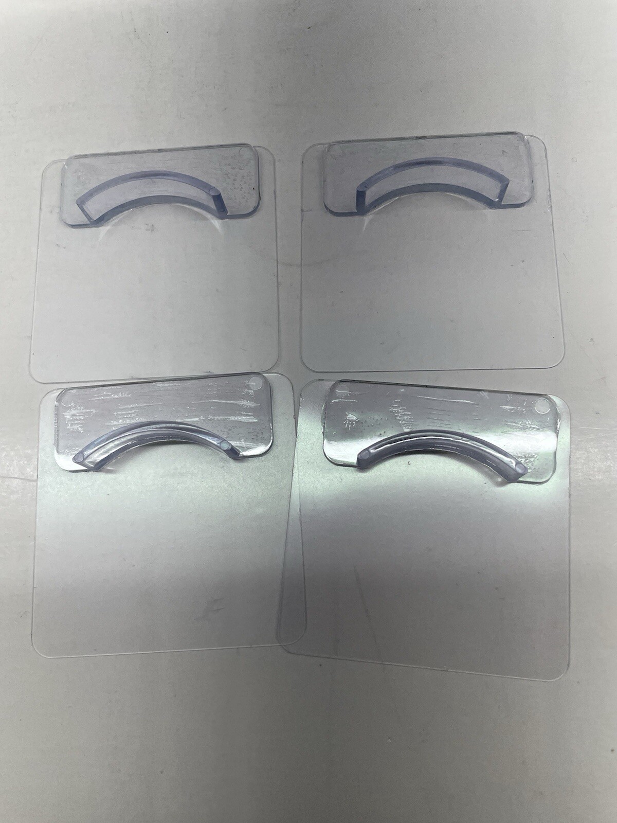 Adhesive Shower Curtain Rod Holder, 4 Pcs Tension Rod Holders, No Drilling New