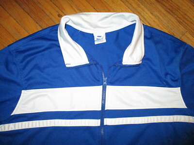 3XL STARTER TRACK JACKET Warmup vtg Zipper Front Sweatshirt Blue