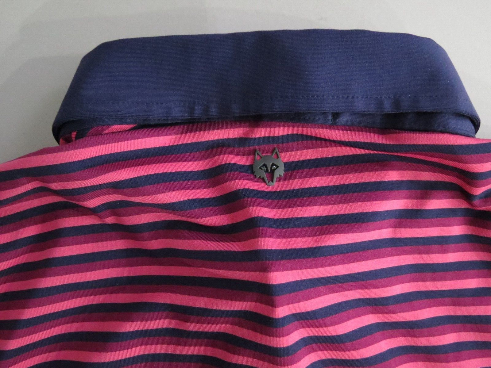 Greyson Three button front Multi color stripe Gol… - image 9