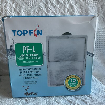 Top Fin PF-L Large Silenstream Power FIlter Cartridges 7 (remaining) Carbon