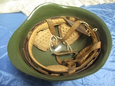 Stahlhelm mit &Uuml;berzug , historisch , f&uuml;r  Militaria - Sammler ,  Deko - , # 08