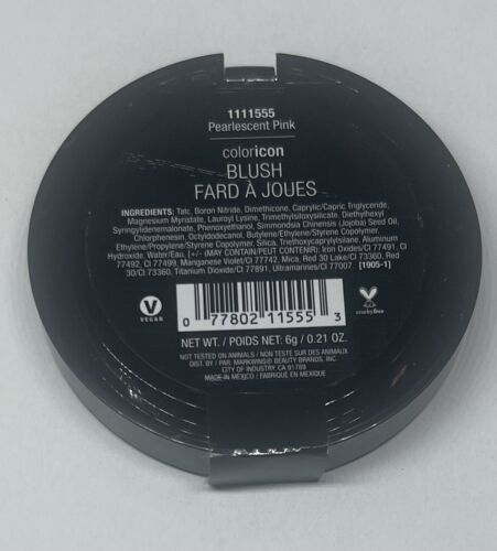 Wet n Wild Color Icon Face Blush, Pearlescent Pink 1111555, 0.21 oz Vegan - Picture 2 of 2
