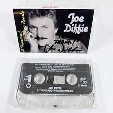 *SIGNED* Joe Diffie A Thousand Winding Roads Cassette Tape Epic Records 1990