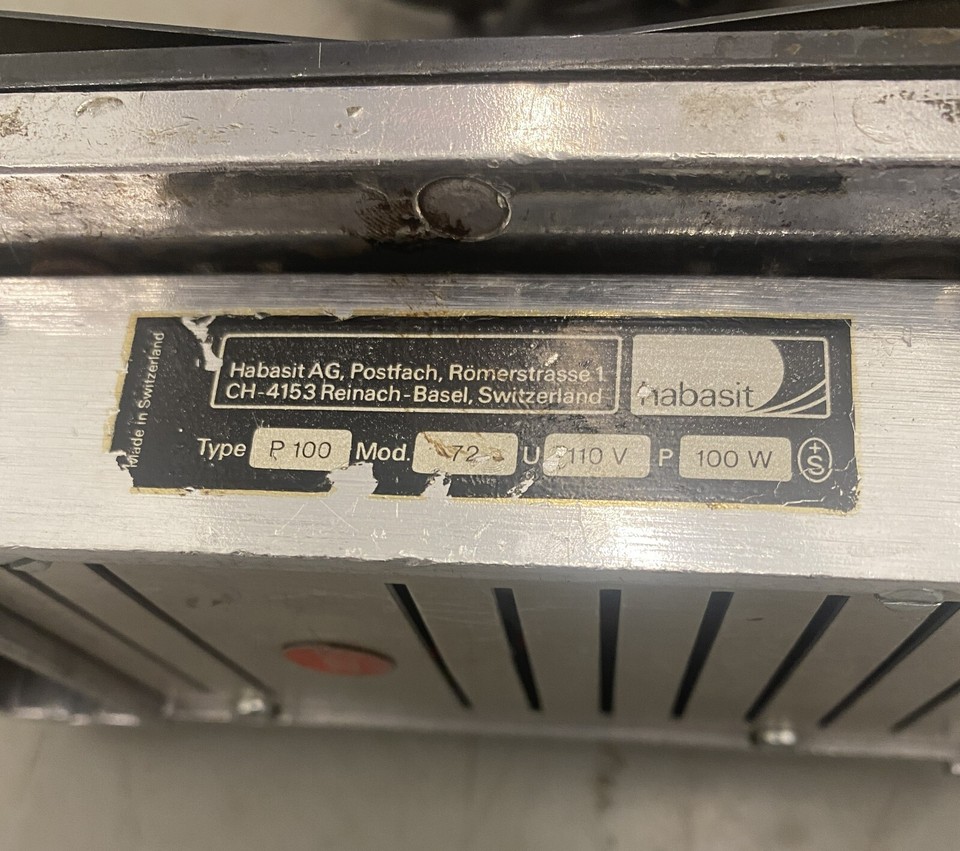 HABASIT TYPE P100 110V 100WATT BELT JOINING HOT PRESS SWITZERLAND