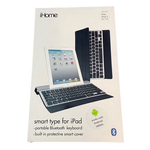 iHome Smart type for iPad Bluetooth & Built in Smart Cover for iPad and iPad 2 - Picture 1 of 2