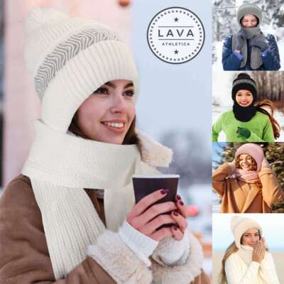 1pc Fashionable Ear Protection Windproof Knit Beanie 1pc fashionable ear protection windproof knit beanie hat new  main image 3