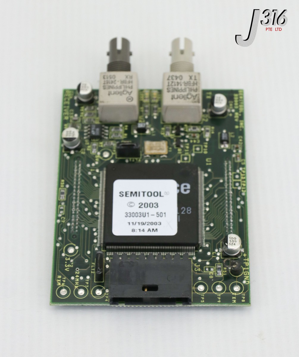 Qカード 23219 SEMITOOL PCB, PLC DIGITAL I/O FIBER RX/TX BOARD, 33003U1-501