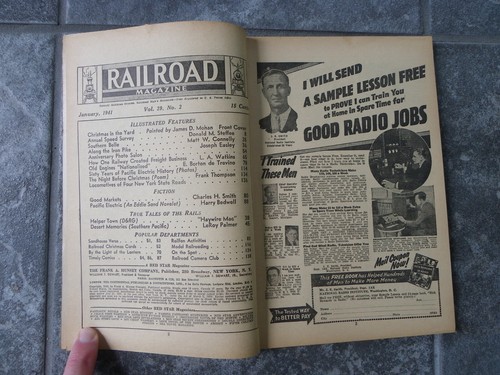 11 Issues 1941 "Railroad" Magazine-No Sept Issue-Trains-Photos-Fiction-Ads - Picture 3 of 9