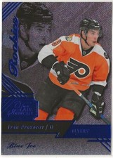 2016-17 Fleer Showcase Flair Blue Ice Rookie #37 Ivan Provorov R0 073/199 Flyers