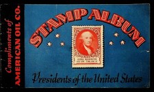 Presidents of the United States Stamp Album 1936 American Oil Amoco 010725WT-A