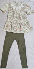 Little Lass Size 6X Girls 2 Piece Set With Short Sleeve Shirt And Pants