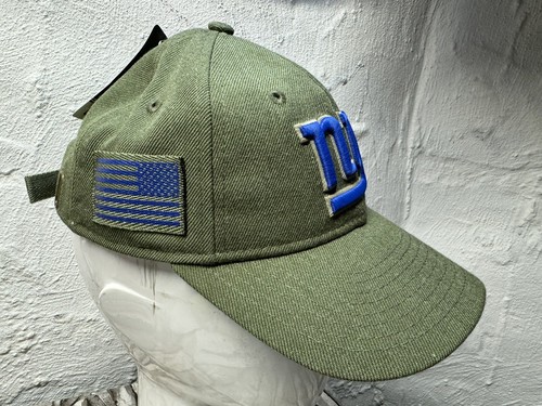 NFL New Era Salute to Service NY GIANTS Green Football Youth Adjustable Hat - Picture 2 of 10
