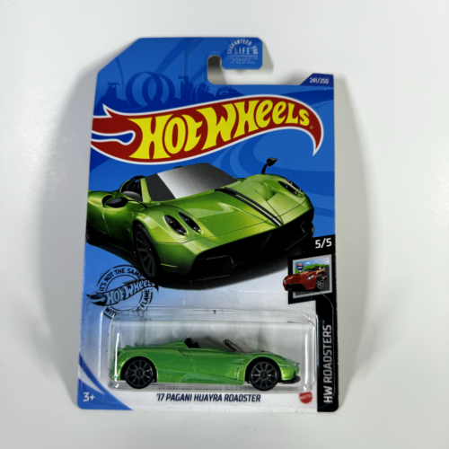Hot Wheels 2017 '17 Pagani Huayra Roadster green HW Roadsters 5/5