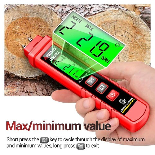 Digital Moisture Damp Detector Humidity Tester Wood Wall Concrete LCD Meter 1PC - Picture 12 of 15